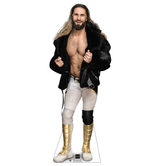 Life-size cardboard standee of Seth Rollins.