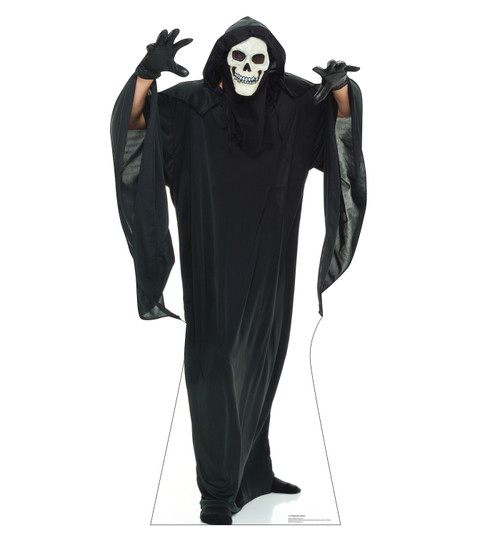 Life-size cardboard standee of a Skeleton Ghost.
