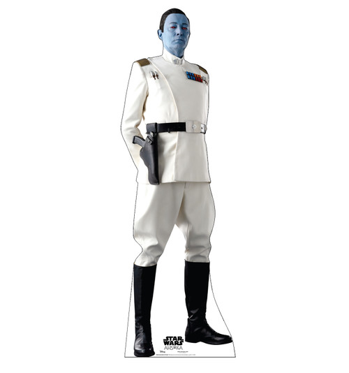 Life-size cardboard standee of Grand Admiral Thrawn.