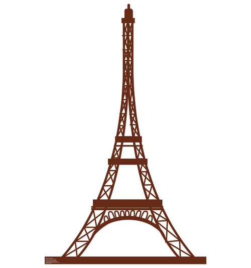 Life-size Paris Eiffel Tower Cardboard Standup | Cardboard Cutout