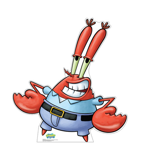 Life-size cardboard standee of Mr. Krabs.