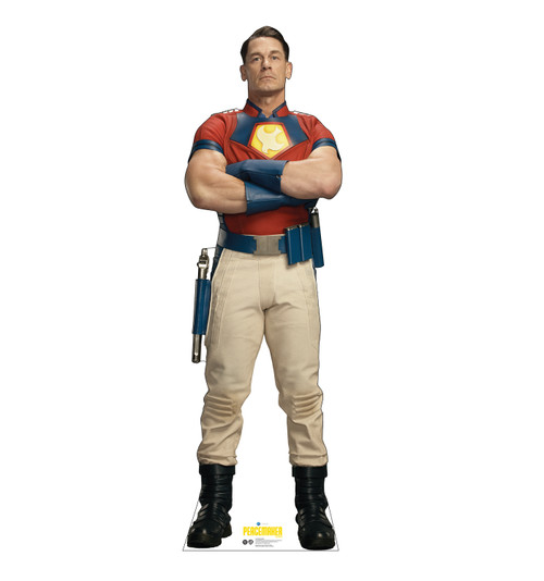 Life-size Cardboard standee of Peacemaker.