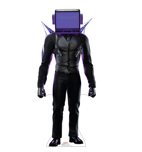 Life-size Cardboard standee of Dark TV Man (Skibidi Toilet).