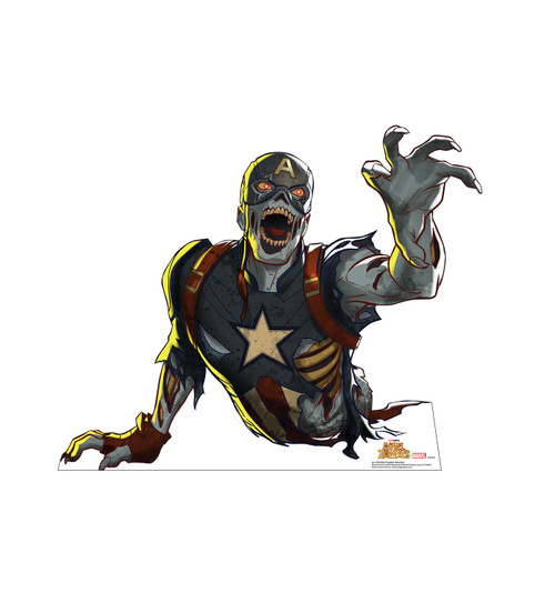 Life-size Cardboard standee of Zombie Captain America.