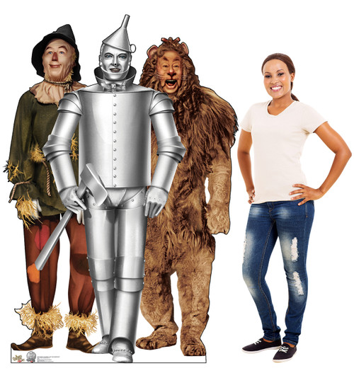 Life-size Tin Man Cowardly Lion, Life-size Cardboard Cutouts