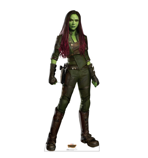 Life-size Cardboard standee of Gamora.