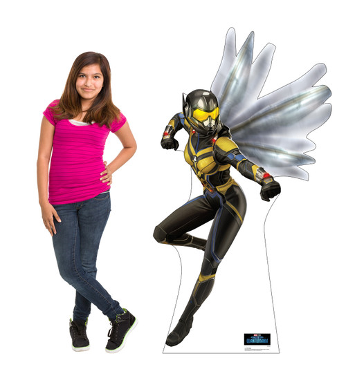 Life-size Cardboard standee of The Wasp with model.