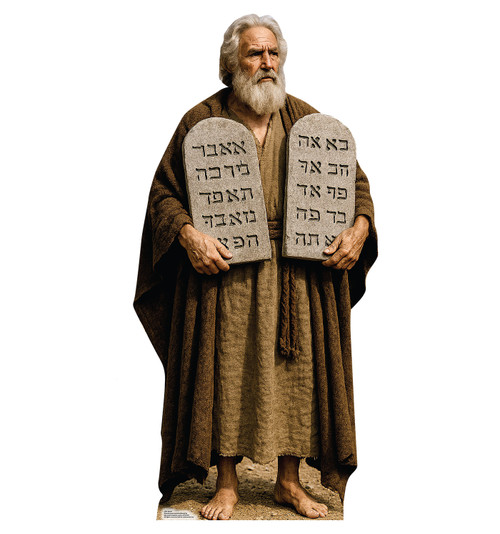 Life-size Cardboard standee of Moses.