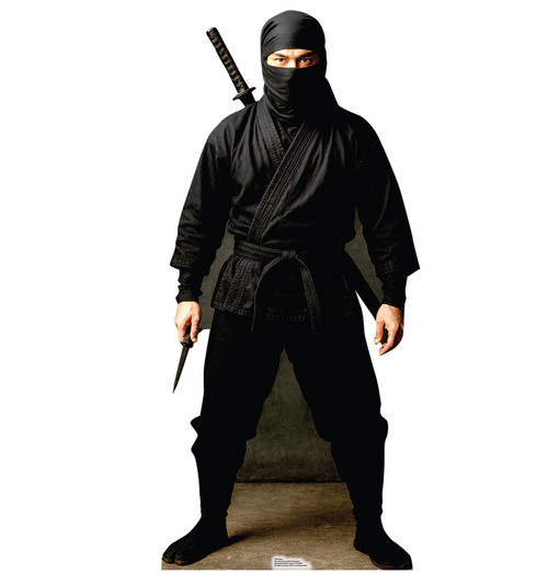 Life-size Cardboard standee of a Ninja.