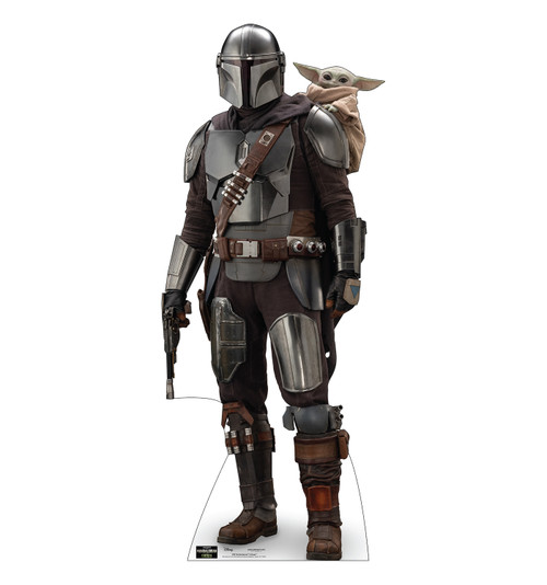 Life-size Cardboard standee of The Mandalorian™ & Grogu™.