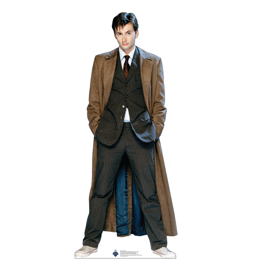 Life-size Cardboard standee of the Tenth Doctor Who.