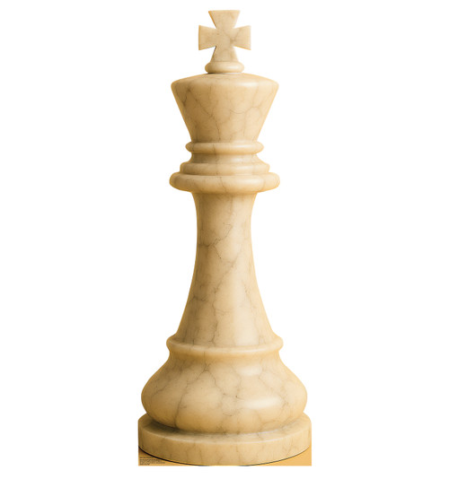 Life-size cardboard standee of Chess King White.