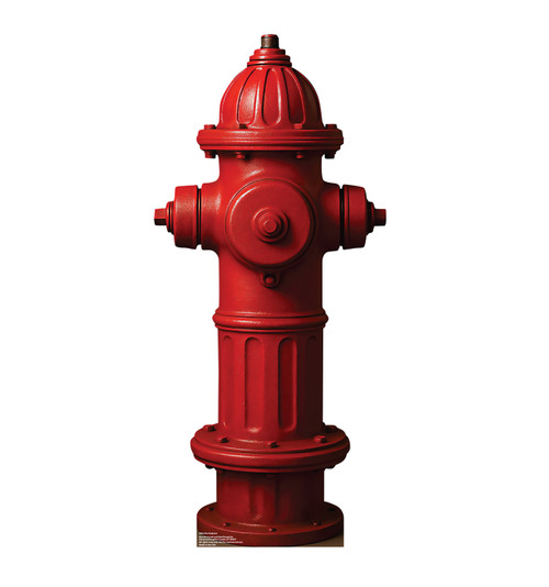 Life-size cardboard standee of a Fire Hydrant.
