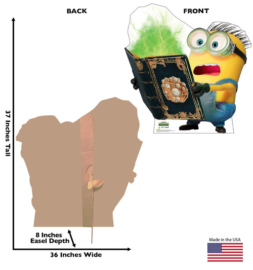 Life-size cardboard standee of Henry with back and front dimensions.