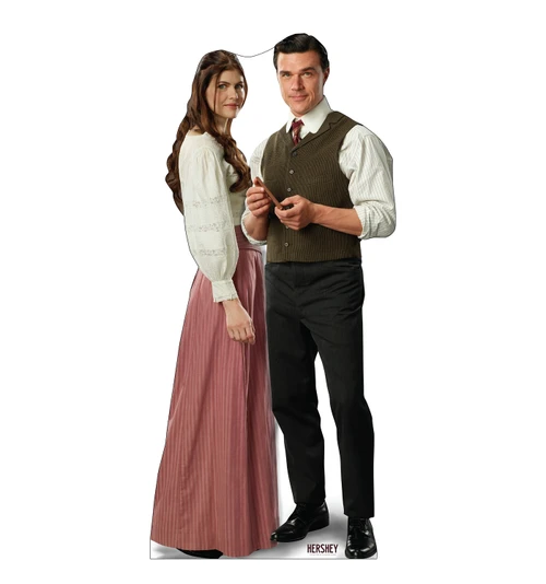 Theater Promotion Standee of Finn & Alexandra from the movie HERSHEY.