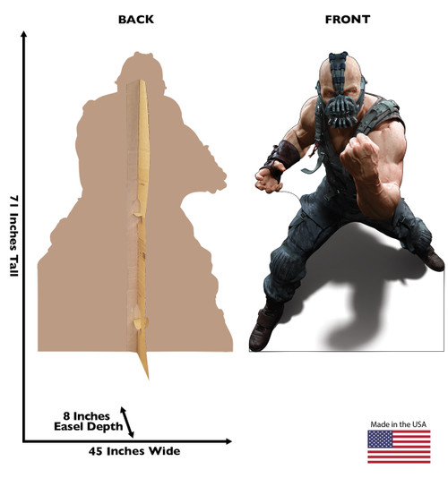 Bane - Cardboard Cutout Front and Back View