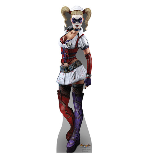 Life-size Harley Quinn - Arkham Asylum Cardboard Standup | Cardboard Cutout