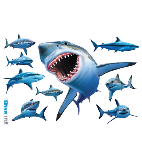 Life-size Sharks Wall Decal