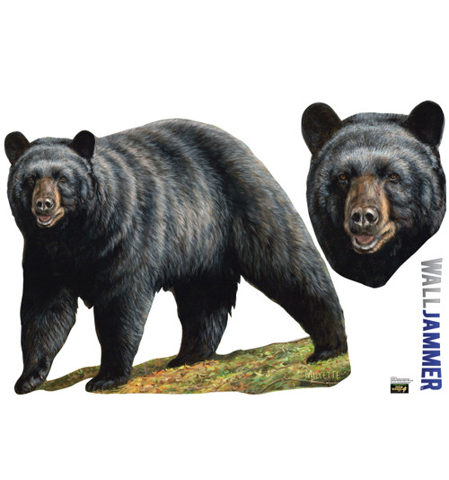 Life-size Black Bear WallJammer Wall Decal