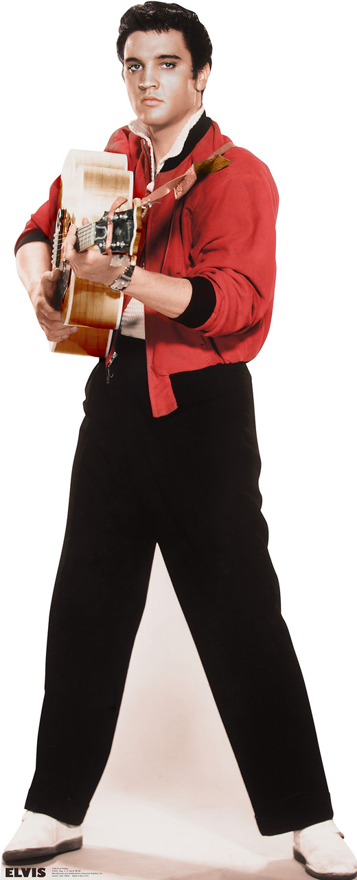Lifesize Elvis PresleyGuitar Cardboard Cutout