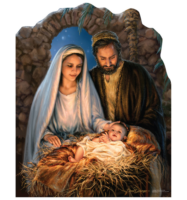 Life-size Christmas Nativity Cardboard Cutout