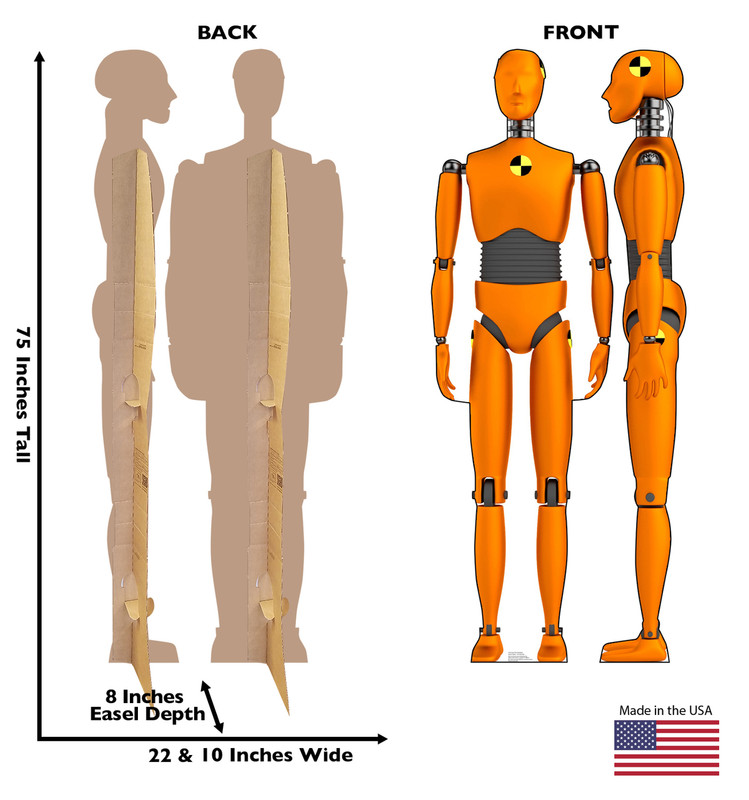 Crash Test Dummies (set of two) Cardboard Cutout