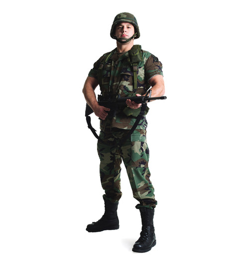 Life-size Army Soldier Cardboard Standup | Cardboard Cutout
