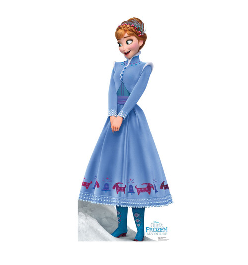 Life-Size Anna Olafs Frozen Adventure Cardboard Cutout