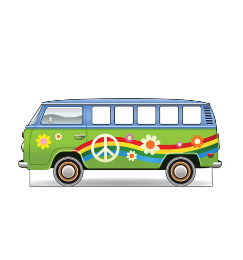 Hippie Bus Life-Size Cardboard Cutout Standee | 2837