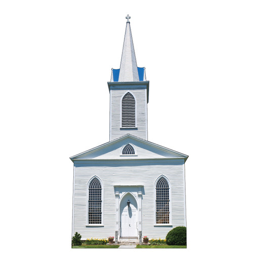 Life-size cardboard standee - Church with Steeple 3570