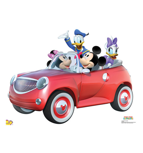 Life-size Mickey Car Ride Cardboard Cutout