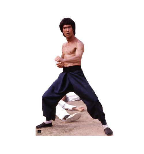 Life Size Bruce Lee Fight Stance Cardboard Standup Cardboard Cutout