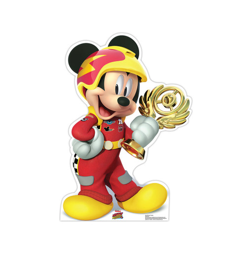 Life-size Mickey Trophy Roadster Racers Cardboard Cutout