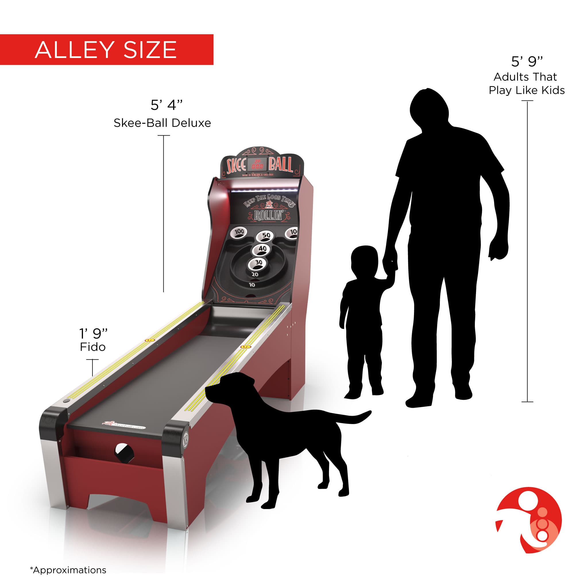 Skee-Ball Deluxe  Home Arcade Alley Game