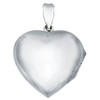 STERLING SILVER PLAIN HEART LOCKET PENDANT 