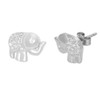 ELEPHANT SHAPED CZ STUD 110x83MM EARRINGS