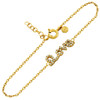 GOLD PLATED CZ LOVE BRACELET 6.5" + 1"