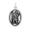 SAINT CHRISTOPHER PRAY FOR US  OVAL CHARM