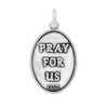 SAINT LAZARUS PRAY FOR US OVAL CHARM