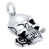SKULL AND ROSE CHARM