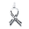 LARGE 28MM INSCRIBED AWARENESS RIBBON CHARM