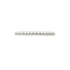 RHODIUM PLATED BEAD DESIGN STACKABLE BAND (SZ 9-12)