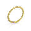 GOLD PLATED BEAD DESIGN STACKABLE BAND (SZ 9-12)