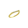 GOLD PLATED SINGLE ROW CZ KNUCKLE RING