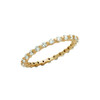 ROSE GOLD PLATED CZ ETERNITY BAND