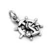 STERLING SILVER ANCHOR AND HELM CHARM