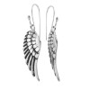 STERLING SILVER 24MM MEDIUM WING FISHHOOK EARRINGS