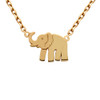 ROSE GOLD PLATED ELEPHANT NECKLACE 16" + 2"