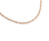 ROSE GOLD PLATED CZ BY THE YARD NECKLACE 30" + 2" WITH CZ PER 1/4 INCH