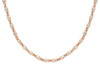 ROSE GOLD PLATED CZ BY THE YARD NECKLACE 30" + 2" WITH CZ PER 1/4 INCH